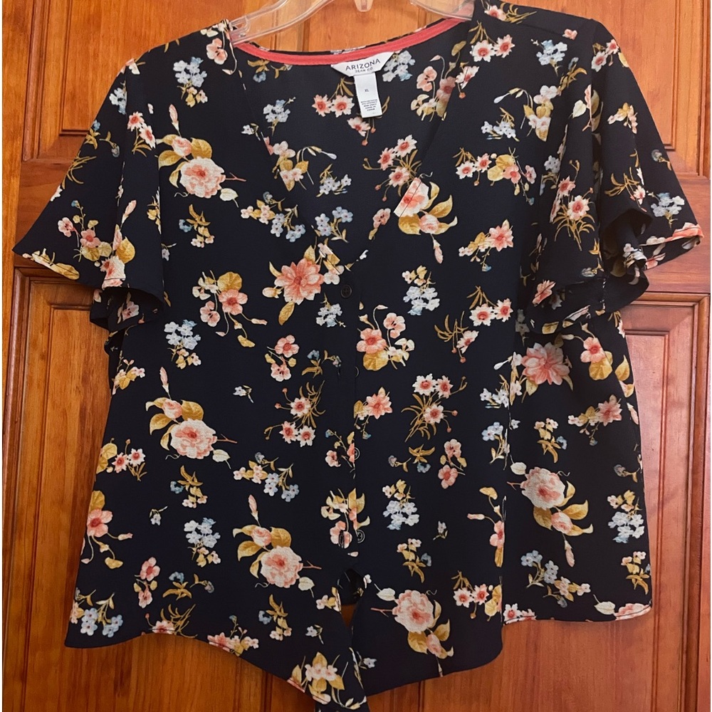 Floral Cropped Blouse
